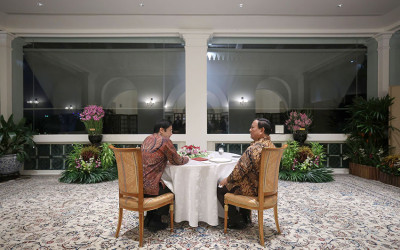 Presiden Prabowo Private Dinner di Sri Temasek