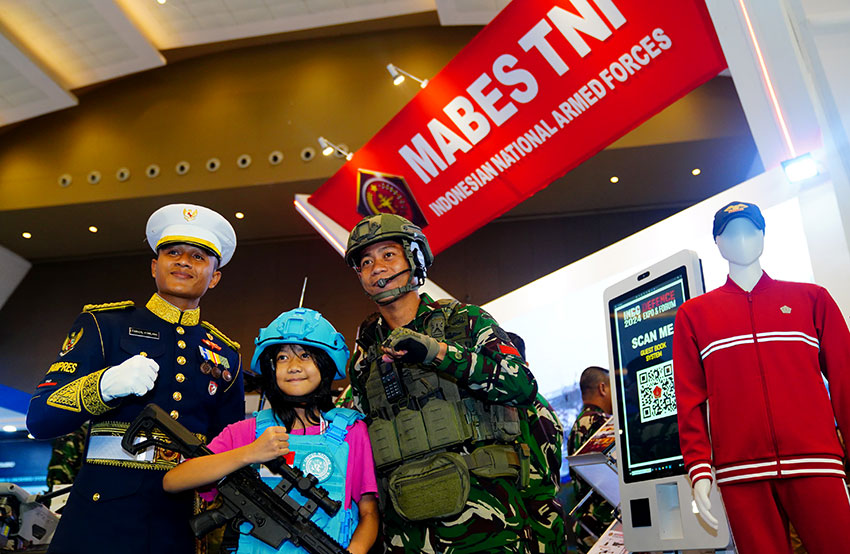Indo Defence Expo dan Forum 2025, di JIExpo Kemayoran, Jakarta, Sabtu (14/6). [astakom/Pupen TNI]