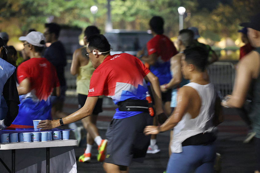 Jakarta International Marathon 2025, di Jakarta, Minggu (29/6). [astakom/Andi M Ilham]