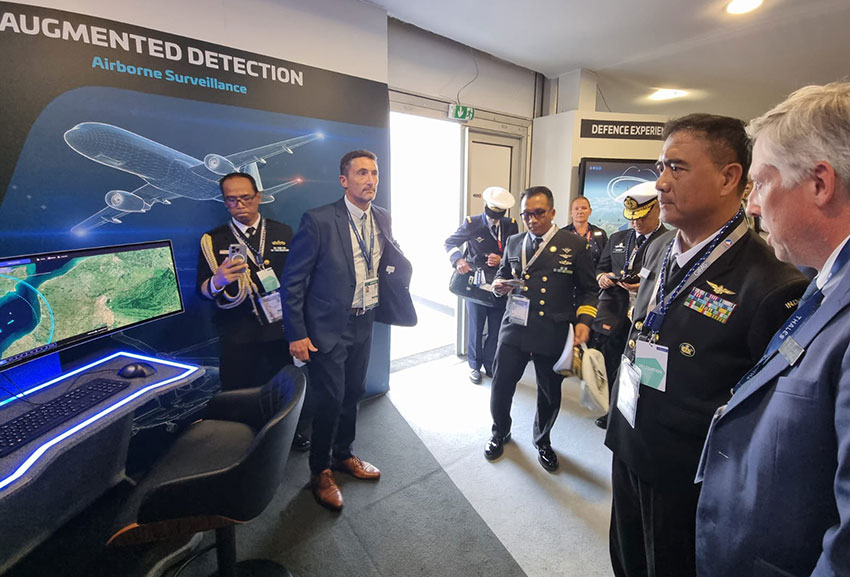 Danpuspenerbal Laksda TNl Bayu Alisyahbana menghadiri Paris Air Show 2025 di Paris, Prancis, Kamis (19/6). [astakom/Pen Puspenerbal]