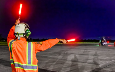 TNI AL Tingkatkan Kemampuan Terbang Malam dengan NVG