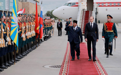 Presiden Prabowo Tiba di Rusia