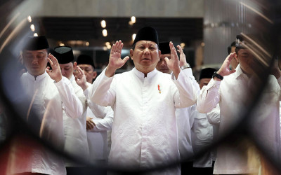 Presiden Prabowo Shalat Idul Adha di Masjid Istiqlal