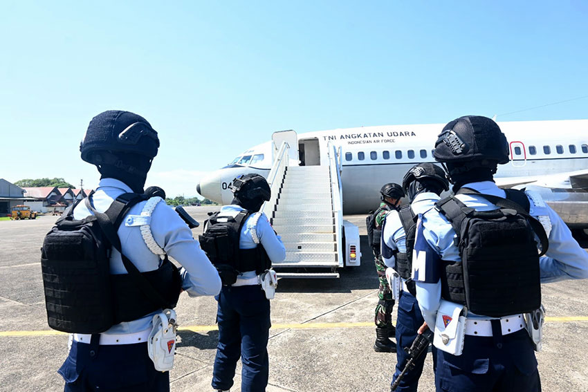 Latihan Pertahanan Udara Cakra B-25 TA 2025 yang dilaksanakan Komando Sektor Udara II Makassar, Senin (16/6). [astakom/Pen Hnd]
