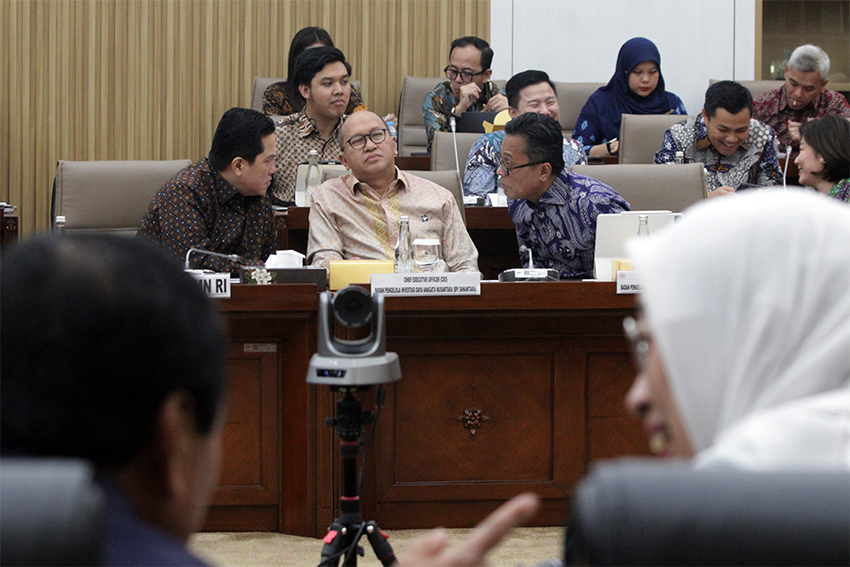 Danantara raker dengan Komisi VI DPR, di Gedung Nusantara I, Senayan, Jakarta, Rabu (23/7).[astakom/str-Antasena]