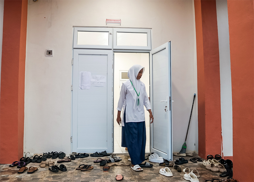 Sekolah Rakyat di Aceh Besar, Aceh, Senin (14/7). [astakom/str - Wahyu Majiah]