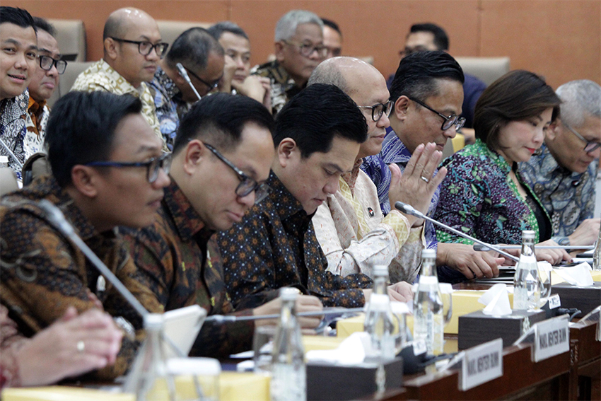 Danantara raker dengan Komisi VI DPR, di Gedung Nusantara I, Senayan, Jakarta, Rabu (23/7).[astakom/str-Antasena]