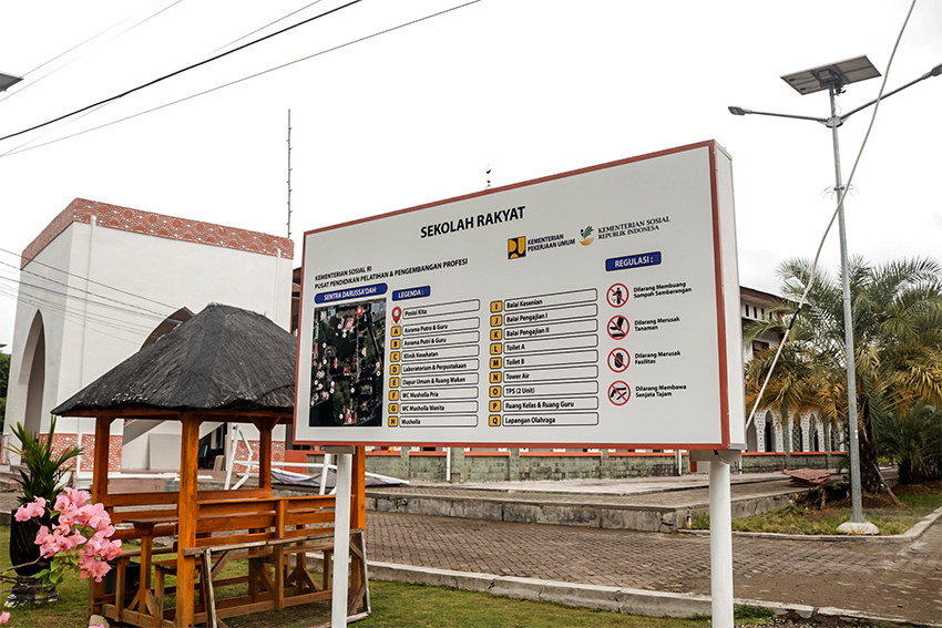 Sekolah Rakyat di Aceh Besar, Aceh, Senin (14/7). [astakom/str - Wahyu Majiah]
