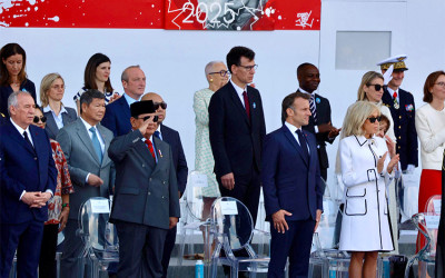 Presiden Prabowo dan Presiden Macron Terkesima Parade Bastille Day Dibuka "Maju Tak Gentar"