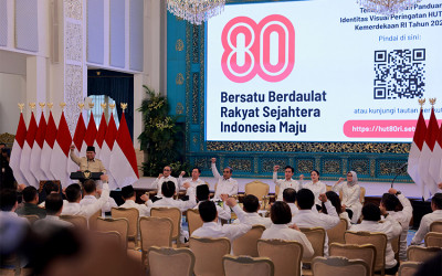 Presiden Prabowo Resmikan Logo HUT RI