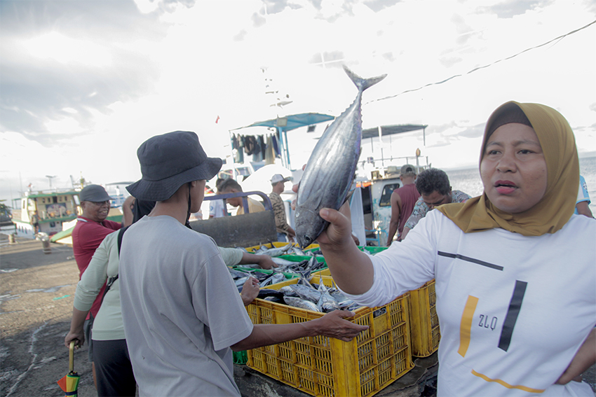 TPI Higienis Dufa-Dufa, di Ternate, Maluku Utara, Senin (28/7).[astakom/str-Muhammad Irfan]
