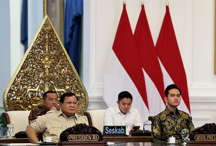 Presiden Prabowo gelar Rapat Terbatas di Kompleks Istana Kepresidenan, Jakarta, Selasa (22/7). [astakom/Tim Media Presiden]