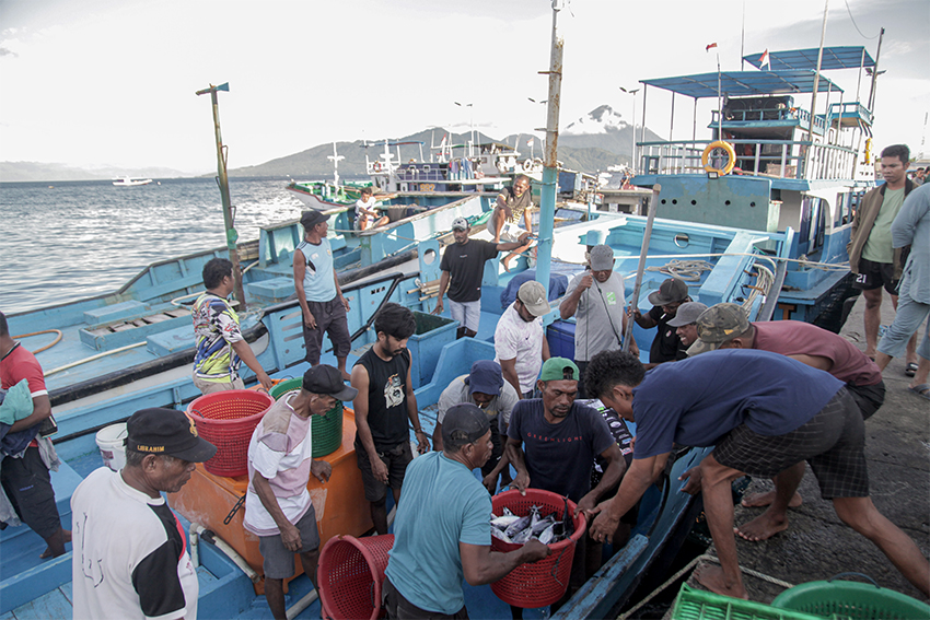 TPI Higienis Dufa-Dufa, di Ternate, Maluku Utara, Senin (28/7).[astakom/str-Muhammad Irfan]