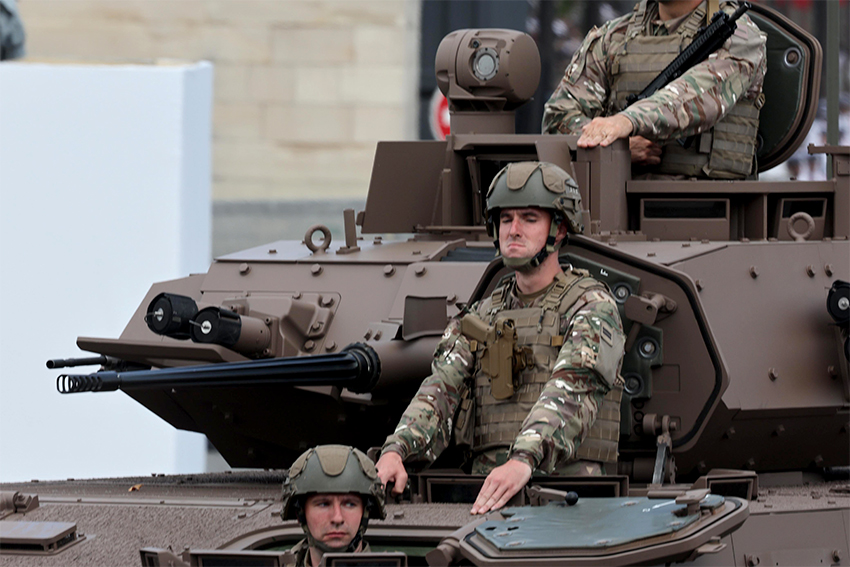 Presiden Prabowo menghadiri perayaan Bastille Day 2025, di Paris, Prancis, Senin (14/7). [Tim Media Presiden]