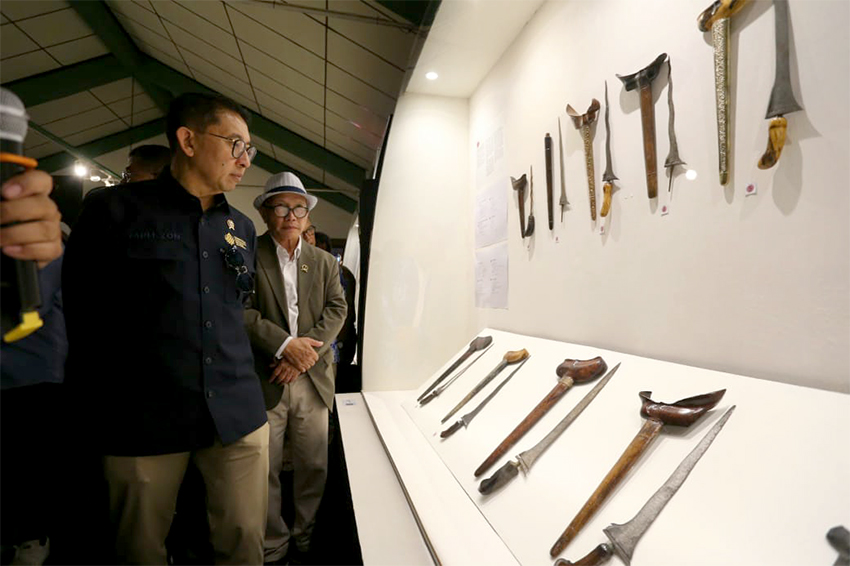 Pameran Pusaka Nusantara 2025, di Museum Sri Baduga Bandung, Jawa Barat, Selasa (29/7).[astakom/str-Budi Yanto]