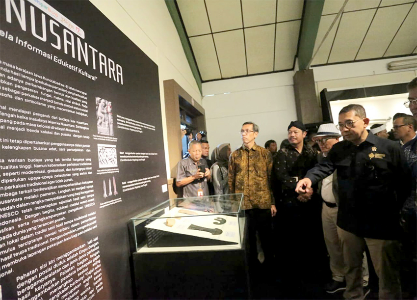 Pameran Pusaka Nusantara 2025, di Museum Sri Baduga Bandung, Jawa Barat, Selasa (29/7).[astakom/str-Budi Yanto]