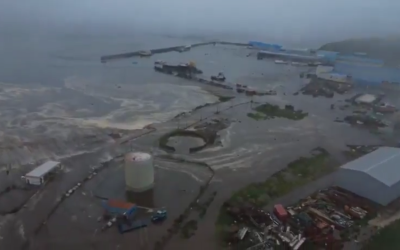 Detik-detik Mencekam, Tsunami Setinggi 4 Meter Terjang Rusia