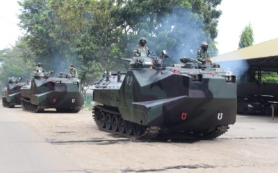 Jelang Super Garuda Shield 2025, Yonranratfib 1 Marinir Pastikan Kesiapan Kendaraan Tempur LVT-7A1