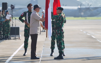 Menhan Sjafrie Lepas 500 Personel TNI-Polri ke Prancis
