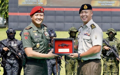 Panglima AD Singapura Kunjungi Markas Kopassus, Perkuat Kerja Sama Militer