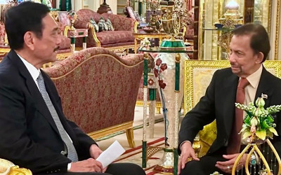 Bertemu Sultan Bolkiah, Luhut Jajaki Peluang Kerja Sama Indonesia-Brunei