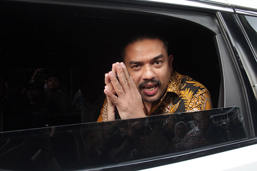 Menteri UMKM Maman Abdurrahman, mendatangi Gedung Merah Putih KPK, Jakarta, Jumat (4/7). [astakom/str-Antasena]