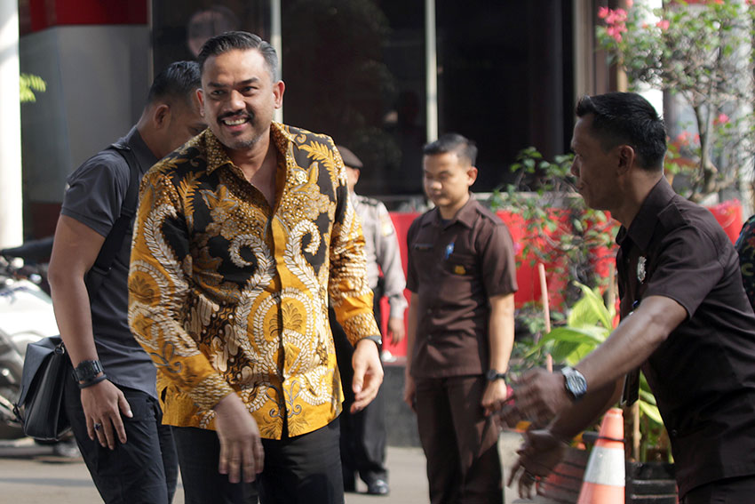 Menteri UMKM Maman Abdurrahman, mendatangi Gedung Merah Putih KPK, Jakarta, Jumat (4/7). [astakom/str-Antasena]