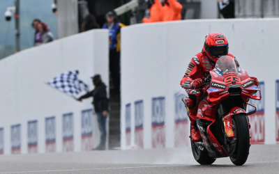 Dramatis! Marc Marquez Tumbangkan Bezzecchi di Lap Terakhir Sprint Race Jerman