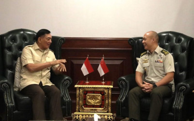 Menhan RI Terima KSAD Singapura, Tegaskan Komitmen Jaga Stabilitas Kawasan