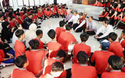 Wejangan Disiplin dari Mensos untuk Siswa Sekolah Rakyat