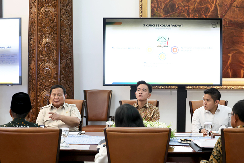 Presiden Prabowo gelar Ratas, di Istana Merdeka, Jakarta, Selasa (29/7). [Tim Media Presiden]