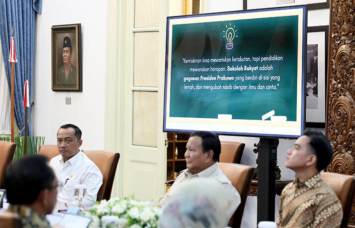 Presiden Prabowo gelar Ratas, di Istana Merdeka, Jakarta, Selasa (29/7). [Tim Media Presiden]