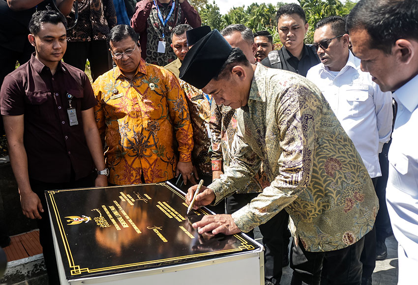 Memorial Living Park Rumoh Gedung, di Kampung Bili, Pidie, Aceh, Kamis (10/7). [astakom/str-Wahyu Majiah]