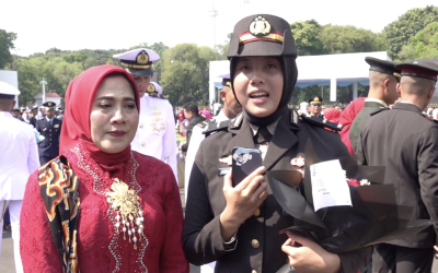 Farah Eldiba Perwira Remaja Polri Mengaku Bangga Dilantik Presiden Prabowo