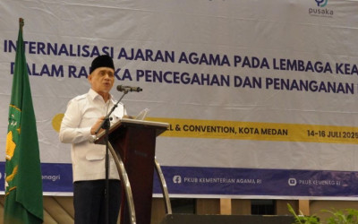 Wamenag Ajak Umat Rawat Kerukunan Lewat Cinta Kemanusiaan