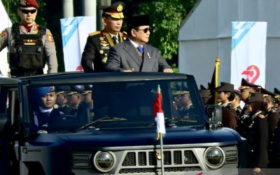 Presiden Prabowo Naik Maung, Inspeksi Pasukan HUT ke-79 Bhayangkara, Dukungan Total Polri untuk Asta Cita