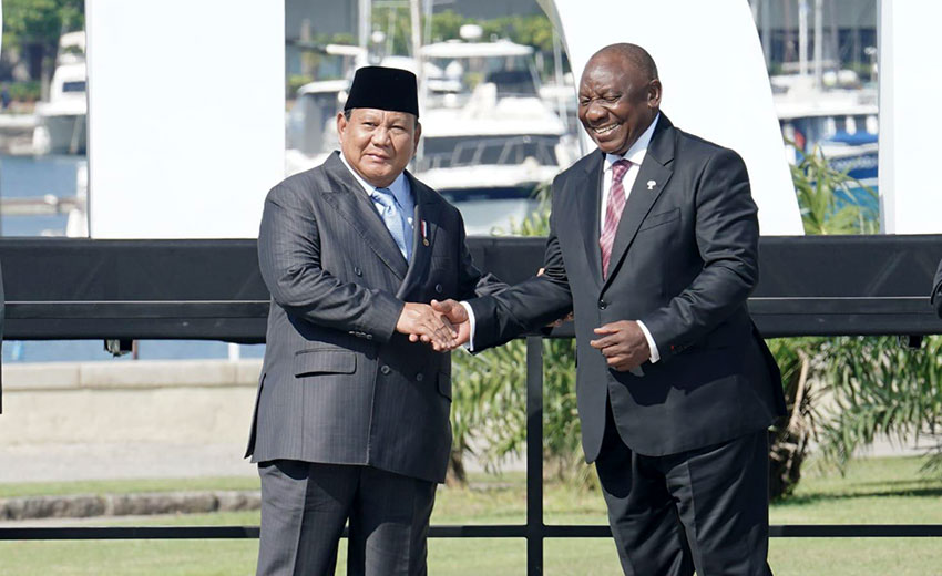 Presiden Prabowo  menghadiri KTT BRICS, di Rio de Janeiro, Brasil, Minggu (6/7). [Tim Media Presiden]