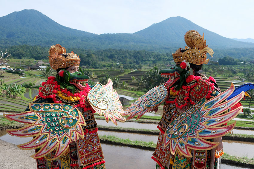Jatiluwih Festival 2025, di Tabanan, Bali, Sabtu (19/7). [astakom/str-Putu Yuka]