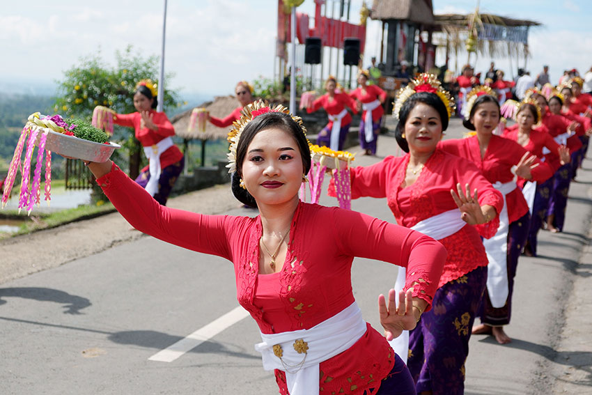 Jatiluwih Festival 2025, di Tabanan, Bali, Sabtu (19/7). [astakom/str-Putu Yuka]