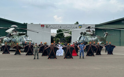 Kopasgat TNI AU Cetak Sejarah, Pasukan Elite Pertama Indonesia Kuasai Wingsuit