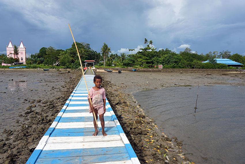 Lokasi Wisata Mangrove, di Kampung Yeflio, Sorong, Papua Barat Daya, Minggu (13/7). [astakom/str-Mumtazah]
