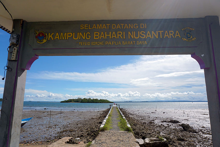 Lokasi Wisata Mangrove, di Kampung Yeflio, Sorong, Papua Barat Daya, Minggu (13/7). [astakom/str-Mumtazah]