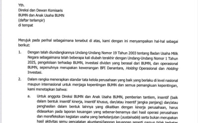 Danantara Larang Komisaris BUMN Dapat Tantiem dan Jatah Insentif Direksi Dikurangi