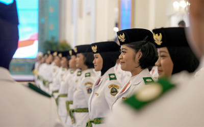 Bianca Alessia, Sosok Pembawa Baki Bendera Paskibraka 2025