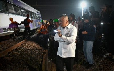 Menhub Pantau Evakuasi dan Pemulihan Pasca KA Argo Bromo Anggrek Anjlok