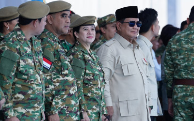 Hadiri Apel Gelar Pasukan dan Kehormatan Militer, Puan Berharap TNI Makin Solid