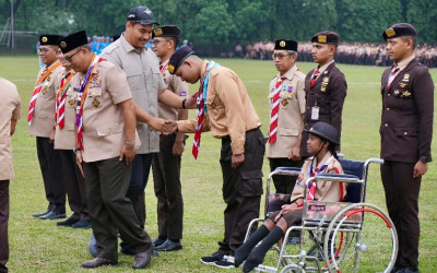 Menpora Peringati Hari Pramuka ke-64 Sekaligus Buka Perkemahan Pramuka Berkebutuhan Khusus