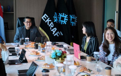 Dorong IP Lokal "Go Global", Menteri Ekraf Terima Audiensi Perusahaan Mainan China