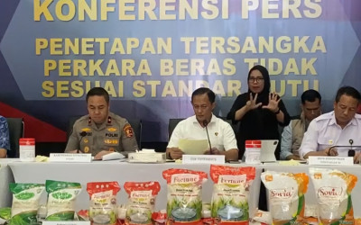 Satgas Pangan Polri: Empat Merek Beras Premium Terbukti Oplosan