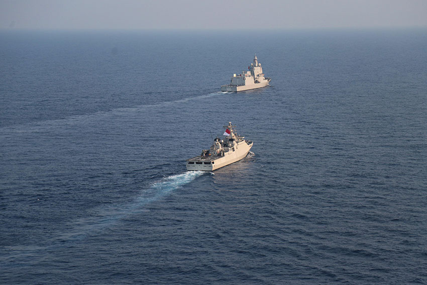 Passing Exercise (Passex), di selatan perairan Turki, Sabtu (2/8). [astakom/Puspen TNI]